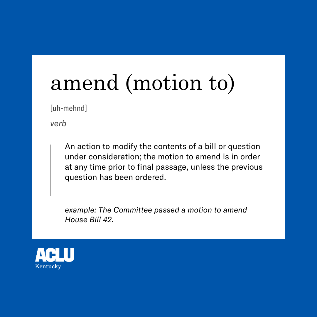 Amend Definition