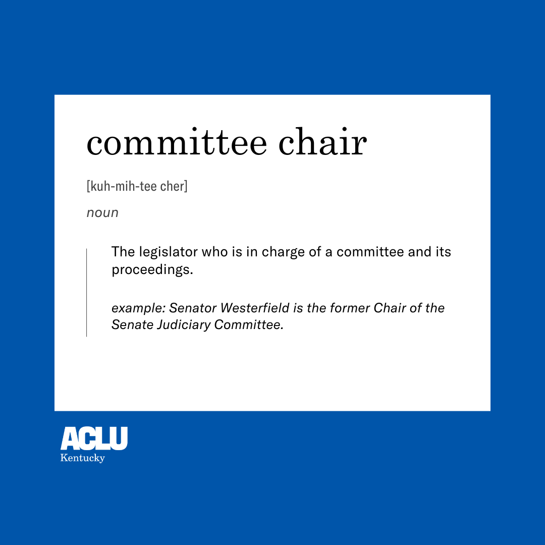 committee chair definition