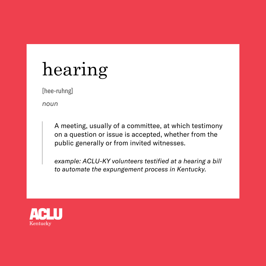 hearing definition