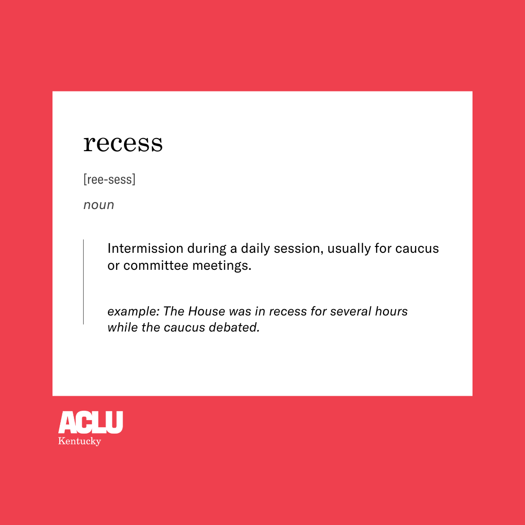 recess definition